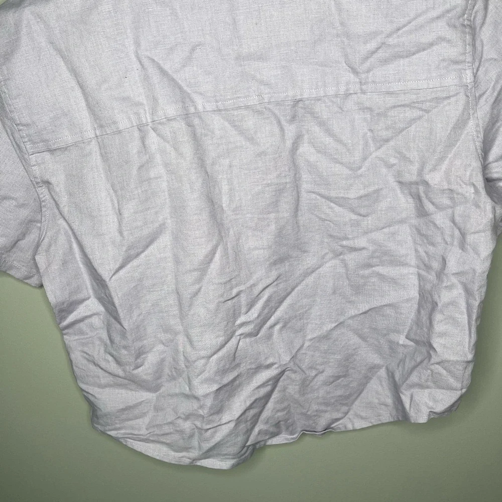 Aritzia Sunday Best Linen Organic Cotton Eliza Shirt - Lavender - Picture 9 of 12